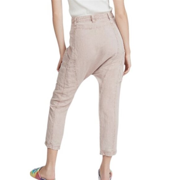 Free People Desert Daze mauve harem pants with belt size 6 - Picture 2 of 5